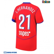 Camisa de Futebol Paris Saint-Germain Lucas Hernandez #21 Equipamento Alternativo 2025-26 Manga Curta